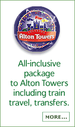 All inclusive travel to Alton Towers including train, travel and transfers